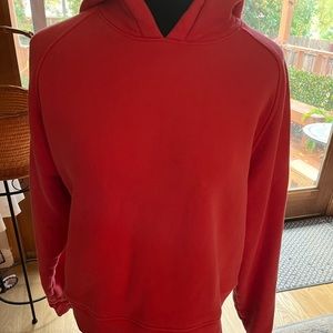 Outdoor Voices Nimbus Cropped Apple Red Hoodie Size XS in excellent condition